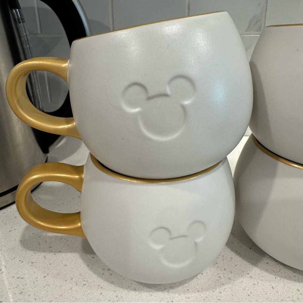Disney Home White, Gold, Blue Whimsical Mug Mickey Mouse Ears Icon Enjoy” (A) - Picture 9 of 10